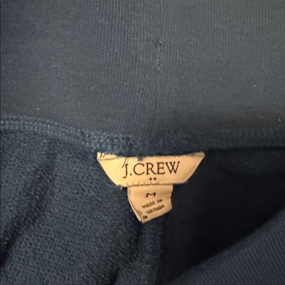 J. Crew Women's Light Mint and Navy Drawstring Joggers - Picture 2 of 7